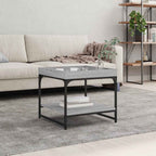 Couchtisch Grau Sonoma 49,5x49,5x45 cm Holzwerkstoff