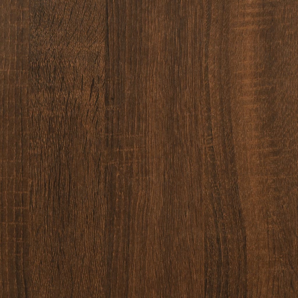 Computertisch mit Regal Braun Eiche-Optik 120x47x109 cm