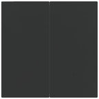 3-tlg. Garten-Essgruppe Grau und Schwarz Poly Rattan und Stahl