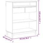 Bartisch FLAM 92x45x110 cm Massivholz Kiefer