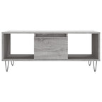 Couchtisch Grau Sonoma 90x50x36,5 cm Holzwerkstoff