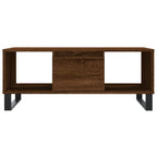 Couchtisch Braun Eichen-Optik 90x50x36,5 cm Holzwerkstoff