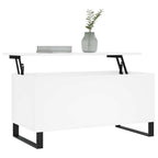 Couchtisch Weiß 90x44,5x45 cm Holzwerkstoff