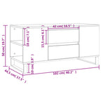 Couchtisch Räuchereiche 102x44,5x50 cm Holzwerkstoff