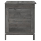 Gartentruhe Anthrazit 50x49x56,5 cm Massivholz Tanne