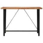Bartisch 150x70x107 cm Massivholz Akazie und Eisen