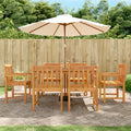 Gartenstühle 6 Stk. 56x55,5x90 cm Massivholz Akazie