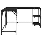 Schreibtisch Schwarz 139x139x75 cm Holzwerkstoff