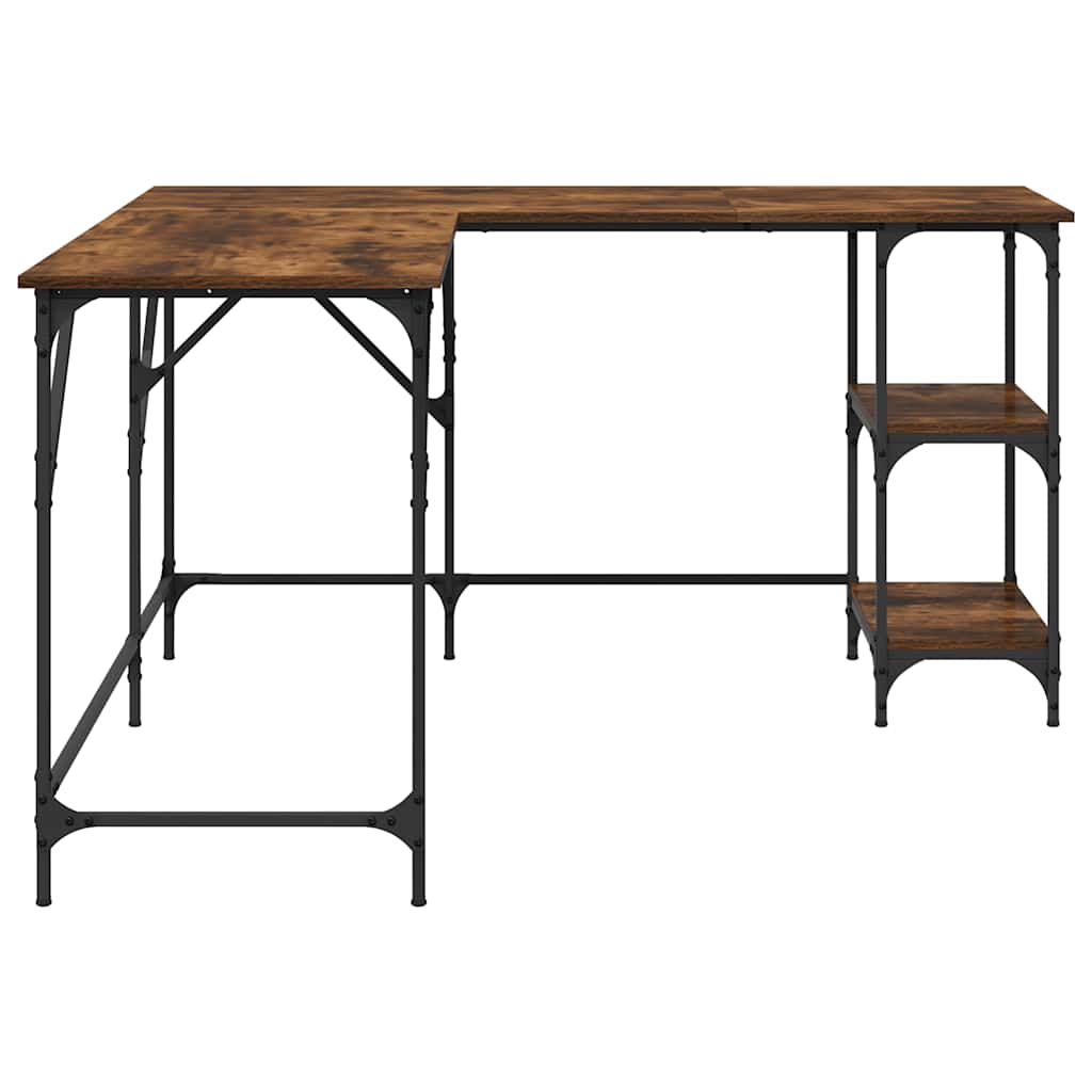 Schreibtisch Räuchereiche 139x139x75 cm Holzwerkstoff