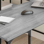 Schreibtisch Grau Sonoma 139x139x75 cm Holzwerkstoff