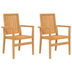 3-tlg. Garten-Essgruppe Massivholz Teak