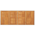 Gartentisch mit Akazienholz-Platte 190x80x74 cm Poly Rattan