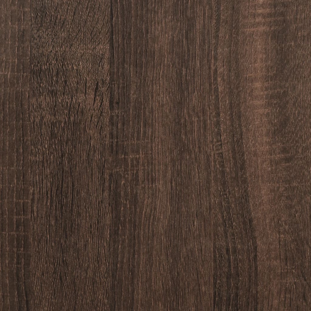 Bettgestell Braun Eichen-Optik 135x190 cm Holzwerkstoff
