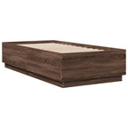 Bettgestell Braun Eichen-Optik 90x190 cm Holzwerkstoff