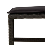 11-tlg. Garten-Essgruppe mit Kissen Schwarz Poly Rattan
