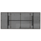 Gartentisch mit Glasplatte Braun 190x80x75 cm Poly Rattan