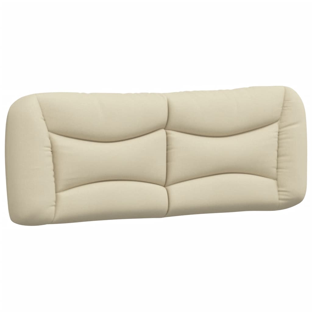 Bettgestell mit LED ohne Matratze "Hvar" Creme 140x190 cm Stoff