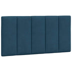 Bettgestell mit LED ohne Matratze "Hanko" Blau 100x200 cm Samt