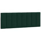 Bettgestell mit LED ohne Matratze "Hanko" Dunkelgrün 140x200 cm Samt