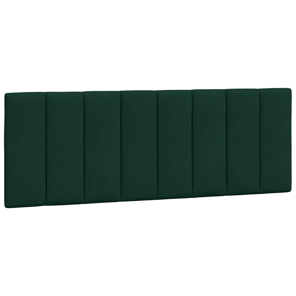 Bettgestell mit LED ohne Matratze "Hanko" Dunkelgrün 140x200 cm Samt