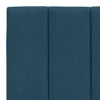 Bettgestell mit LED ohne Matratze "Hanko" Blau 160x200 cm Samt