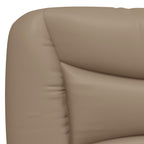 Bettgestell mit LED ohne Matratze "Hvar" Cappuccino-Braun 140x200 cm