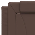 Bettgestell "Viana" mit LED ohne Matratze Braun 100x200 cm
