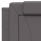 Bettgestell "Viana" mit LED ohne Matratze Grau 100x200 cm