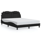 Bettgestell "Viana" mit LED ohne Matratze Schwarz 120x200 cm