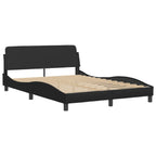 Bettgestell "Viana" mit LED ohne Matratze Schwarz 120x200 cm