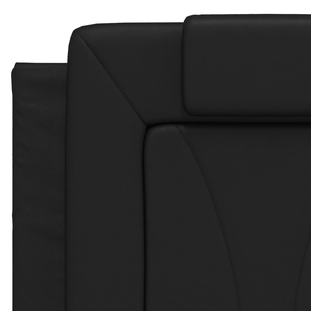 Bettgestell "Viana" mit LED ohne Matratze Schwarz 120x200 cm
