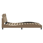 Bettgestell "Viana" mit LED ohne Matratze Cappuccino-Braun 120x200 cm