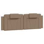 Bettgestell "Viana" mit LED ohne Matratze Cappuccino-Braun 160x200 cm