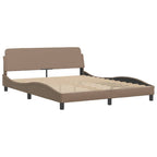 Bettgestell "Viana" mit LED ohne Matratze Cappuccino-Braun 160x200 cm