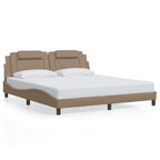 Bettgestell "Viana" mit LED ohne Matratze Cappuccino-Braun 180x200 cm