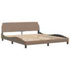Bettgestell "Viana" mit LED ohne Matratze Cappuccino-Braun 180x200 cm