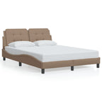 Bettgestell mit LED ohne Matratze "Zadar" Cappuccino-Braun 120x200 cm