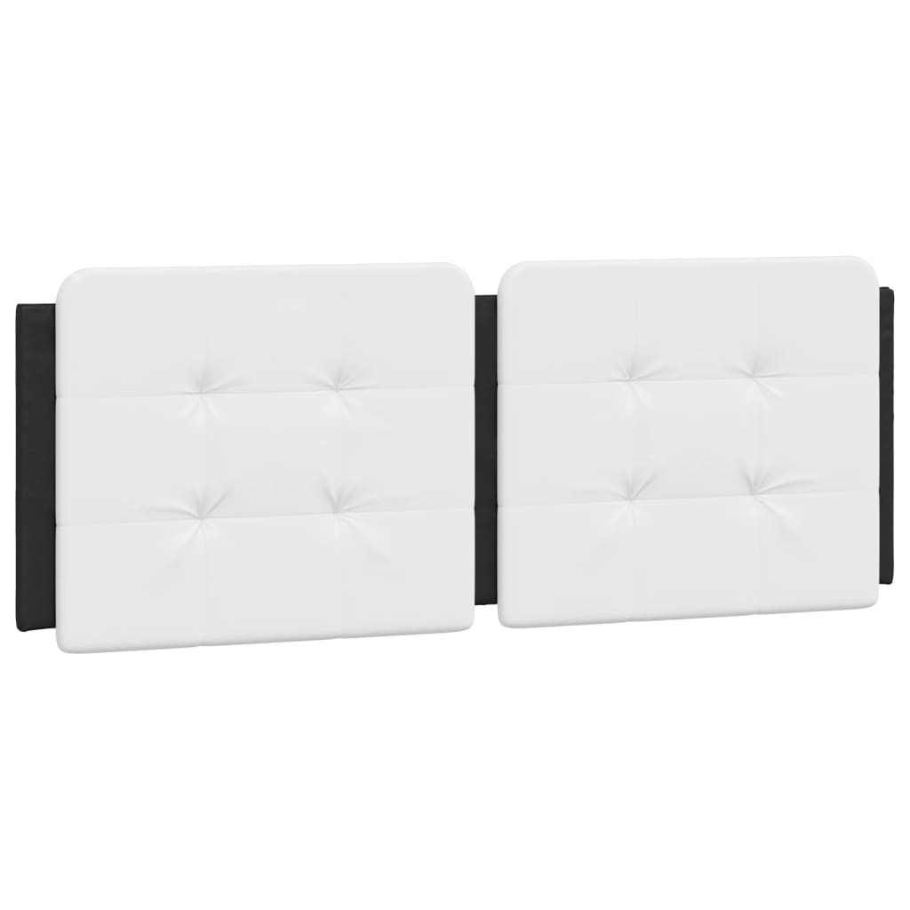 Bettgestell mit LED ohne Matratze "Zadar" Schwarz und Weiß 140x200 cm