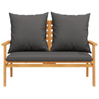 3-tlg. Garten-Lounge-Set mit Kissen Massivholz Akazie