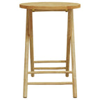 3-tlg. Bistro-Set Klappbar mit Kissen Bambus