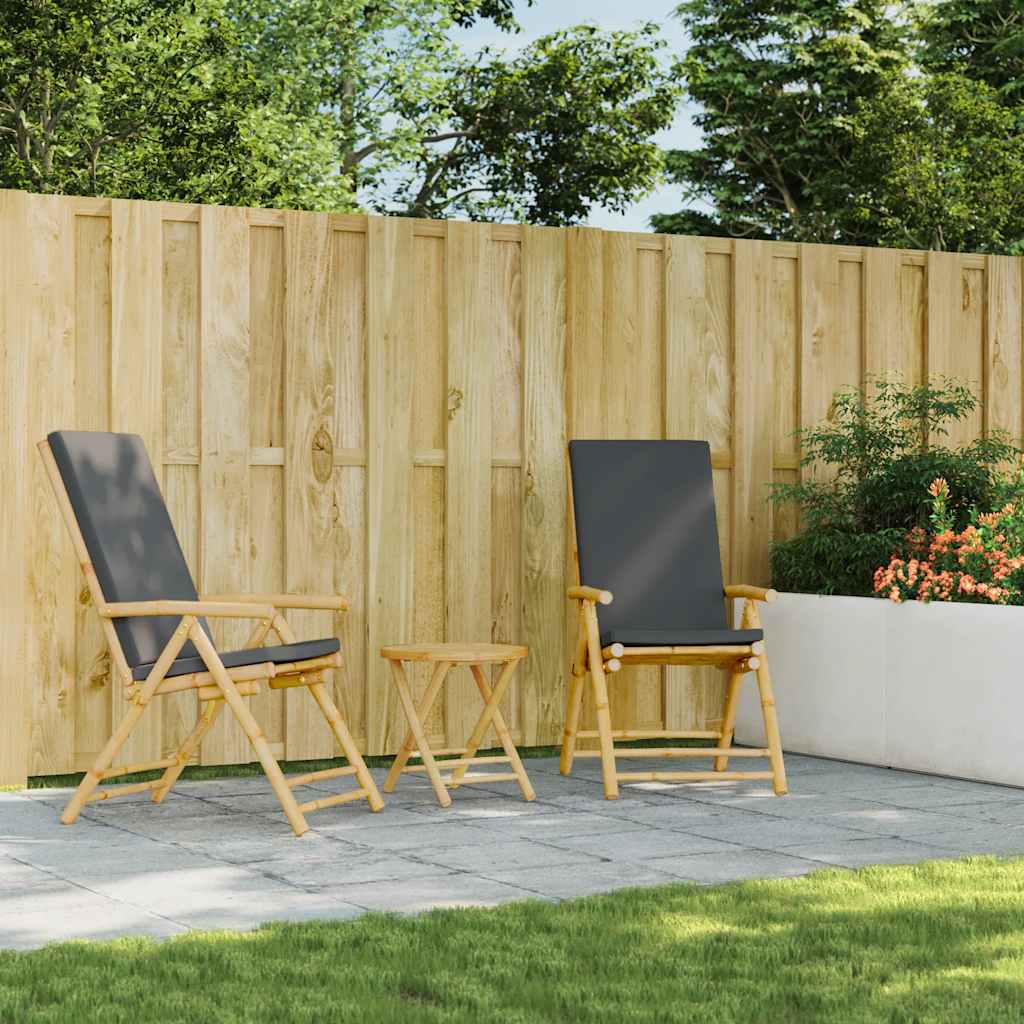 Gartentisch Klappbar Ø45x45 cm Bambus