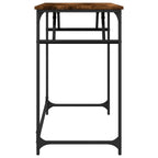 Schreibtisch Räuchereiche 100x45x76 cm Holzwerkstoff und Stahl