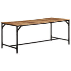 Esstisch 180x90x75 cm Raues Massivholz Mango