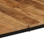 Esstisch 180x90x75 cm Raues Massivholz Mango