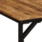 Esstisch 200x100x75 cm Raues Massivholz Mango