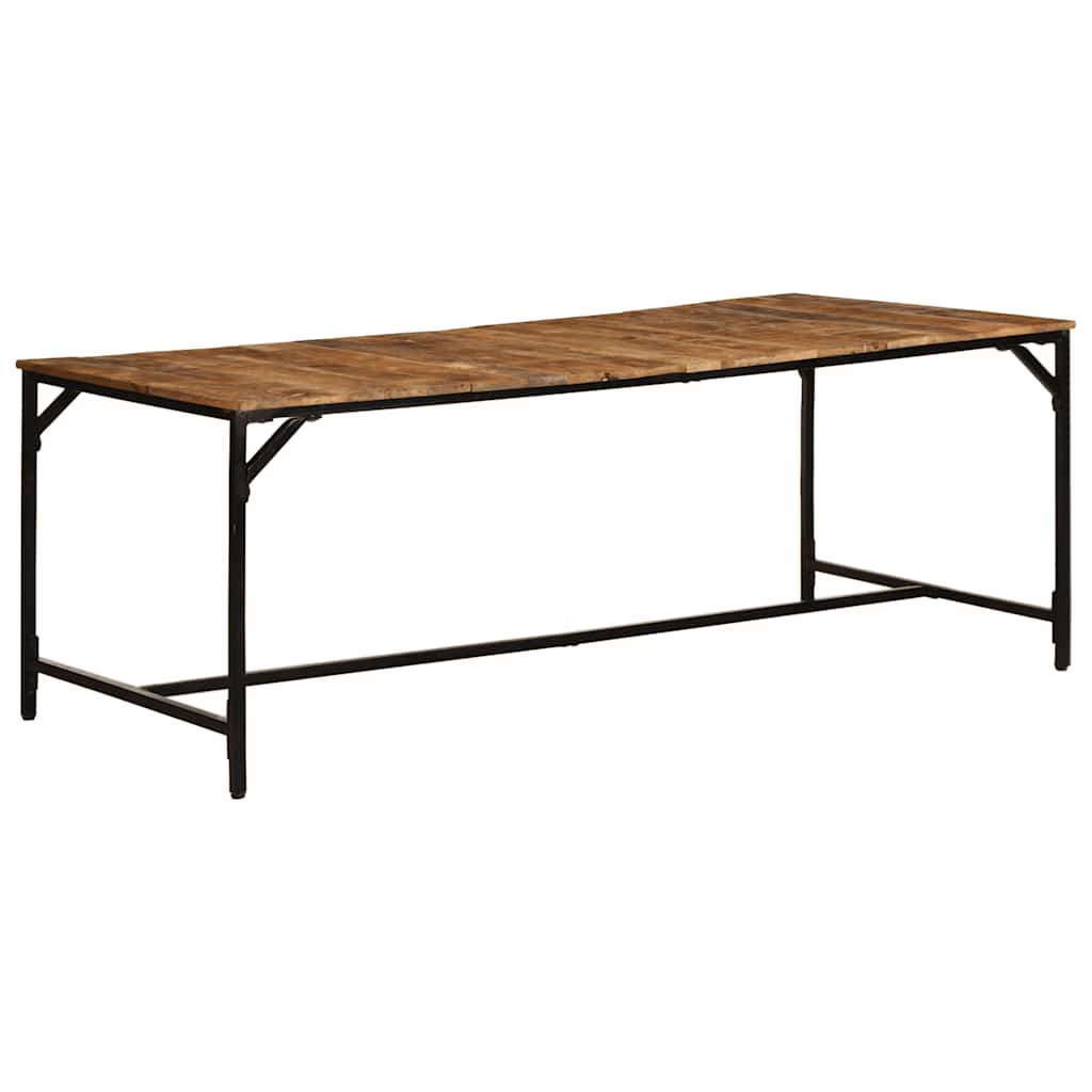 Esstisch 200x100x75 cm Raues Massivholz Mango