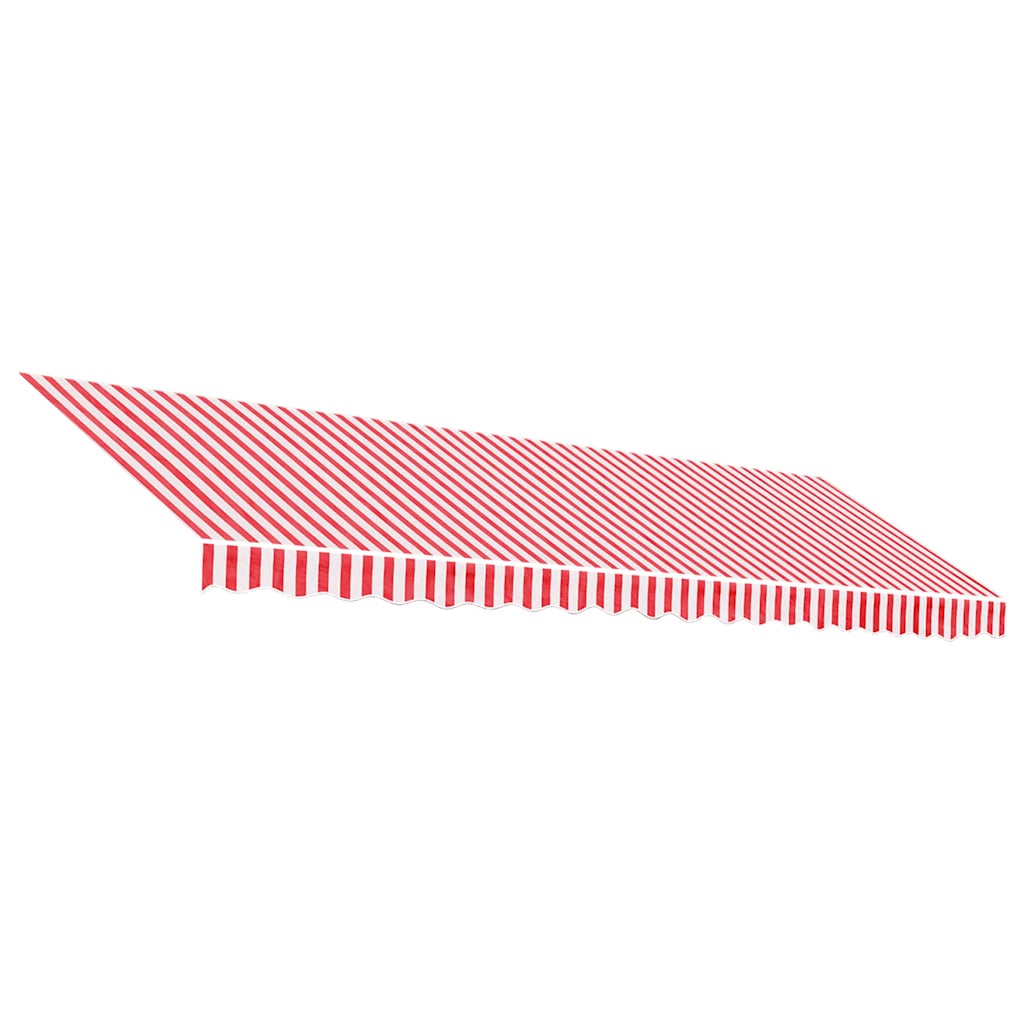 Markisenbespannung Rot und Weiß Gestreift 5x3 m