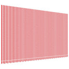 Markisenbespannung Rot und Weiß Gestreift 6x3,5 m