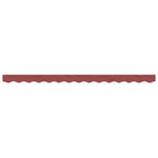 Markisenvolant Burgunderrot 3,5 m
