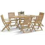 Gartenstühle 6 Stk. Klappbar 54x61x88 cm Massivholz Akazie